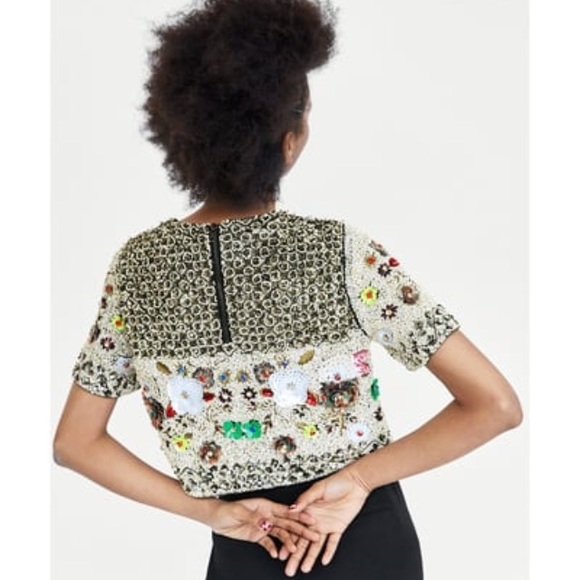 Zara limited edition bejewelled top new with tags - Picture 5 of 8